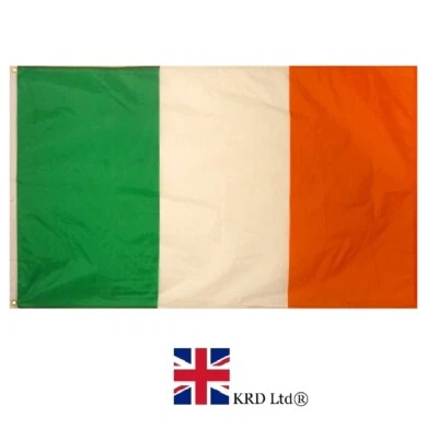Republic Of Ireland IRISH TRI COLOUR FLAG 5x3 Ft With Eyelets St Patricks Day UK - Image 1 of 4