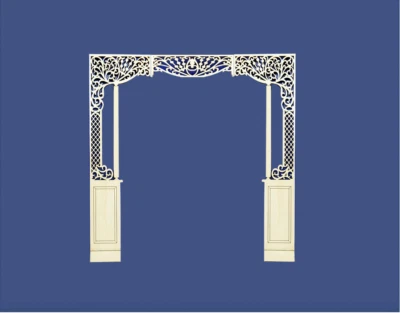 Casa de muñecas miniatura escala 1:12 divisor de habitación techo 10" - 10" ancho Foto 1 de 2