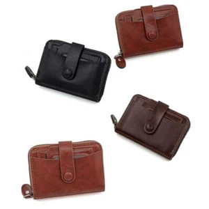 Photo Location Male Leather Purse Zipper Handheld Wallet Shopping - Picture 1 of 15