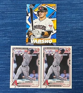 Lotto 2021 Bowman #81 Fire #12 RC Daulton Varsho Baseball Rookie Card Blue Jays - Foto 1 di 1