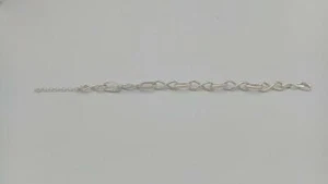 Bracciale Argento 925 infinito maglie larghe morbido - Picture 1 of 2