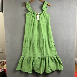 Marine Lagenlook NEU Neu mit Etikett Damen Medium grün Jude Flatterärmel Kleid - Bild 1 von 16