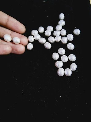 Perlas en forma de pepita, perlas sueltas blancas, perlas finas redondas de agua dulce genuinas 20 Foto 1 de 4