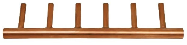 6 Branch Copper Manifold Type L (1" x 1/2") - Image 1 of 1