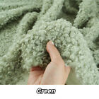 1X Faux Fur Curly Wool Sheep Fabric Cloth Coat Doll Lining Fabric Material Sew