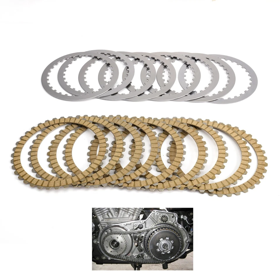 Placas de aço Big Twin extra fricção embreagem para 90-97 Touring Dyna Buell 91-02 - Imagem 1 de 4