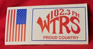 Stickers: "WTRS 102.3 FM Proud Country" and "American Flag" Dunnellon FL - Picture 1 of 3