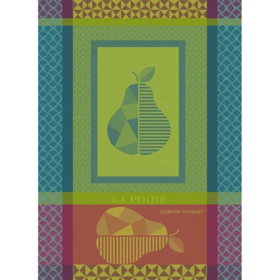 GARNIER-THIEBAUT Garnier Thiebaut La Poire Pear Fruit Kitchen Dish Tea Woven Towel French Food