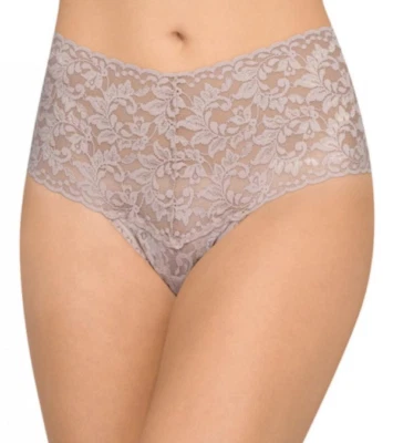 Hanky Panky Lilac Lace High Waist Women's Thong Size One Size L54443 - Image 1 of 2