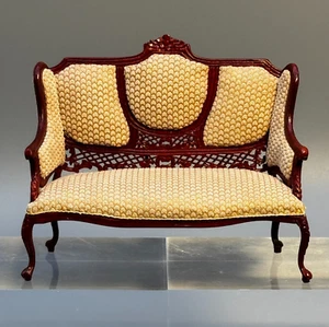 Bespaq Marcee Bergere Divano Settee Love Seat Vintage Miniatura Casa delle Bambole 1:12 - Foto 1 di 11