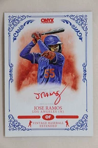Jose Ramos - 2022 Onyx Extended Baseball Red On Card Autograph /25 Dodgers - Picture 1 of 1