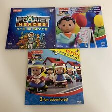 3 DVD’s Planet Heroes Ace In Space 2 Sealed Fisher Price + 2 More 1 Used DVD zaw