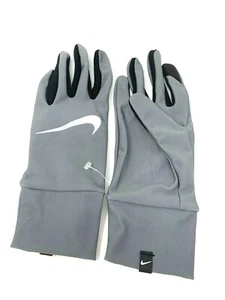 Nike Lightweight Tech Running Gloves Women's Medium - Grey /Black / Silver - Picture 1 of 5
