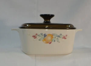 Corning Ware ABUNDANCE 1.5 Liter Casserole Dish with Brown Pyrex Lid - Picture 1 of 4