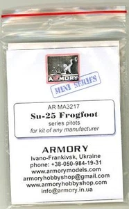 Armory Models 1/32 SUKHOI Su-25 FROGFOOT PITOT TUBES Cast Brass - Picture 1 of 2