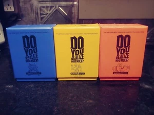 Lot of 3 DO YOU REALIZE HOW MUCH Educational Question Answer Card Games FLIPboku - Picture 1 of 3