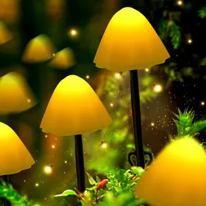20 LED Solar Pilz Lichterkette Kugel Beleuchtung Garten Party Innen Außen - Bild 1 von 12