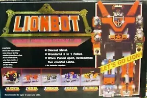 DHL 1980's VOLTRON LIONBOT Chogokin Diecast Metal 5in1 Figures Taiwan Ver - Picture 1 of 7