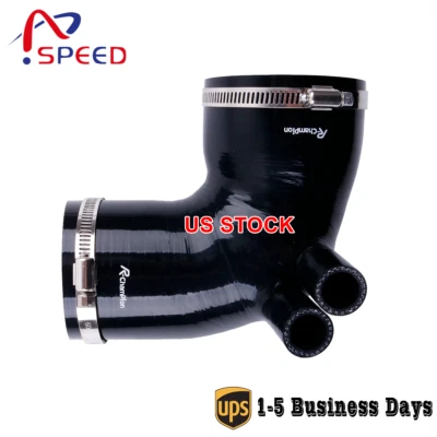 Silicone Air Intake Boot Hose For BMW E36 (325/ 328/M3) Z3 1992-1999 w/ Clamps - Image 1 of 4