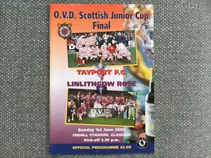 Scottish Junior Cup Final 2003 Football Programme Tayport v Linlithgow Rose - Picture 1 of 3