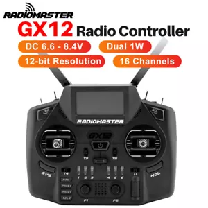 Radiomaster GX12 Radio Transmitter Controller Dual-band 2.4GHz/900MHz 16CH ELRS - Picture 1 of 24