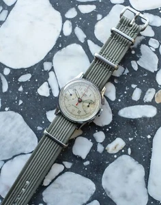 TOLLES ZIFFERBLATT Delbana Chronograph SERVICED MIT GARANTIE - Bild 1 von 10