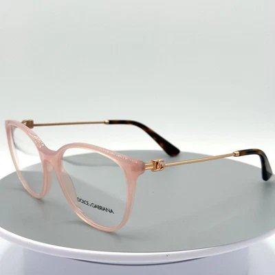 Dolce & Gabbana Eyeglasses Frames DG 3363 3384 54-18-145 Pink Rose Gold Tortoise - Image 1 of 4