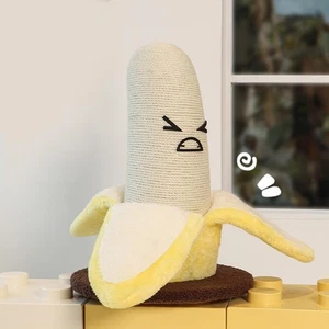 Cat Scratching Post Scratcher Pole Exercise Playing Banana Design Training - Picture 1 of 7