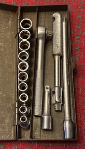 Vintage PowrKraft WARDS 1/4” Drive SOCKET SET Excellent/unused - Picture 1 of 22