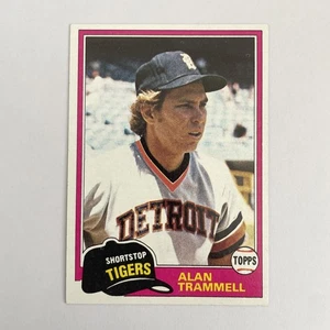 Tarjeta de béisbol vintage 1981 Topps #709 Alan Trammell Detroit Tigers - Imagen 1 de 2
