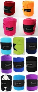 10ft Horse Grooming Leg Polo Wrap Set of 4 Soft Fleece 95R - Picture 1 of 34