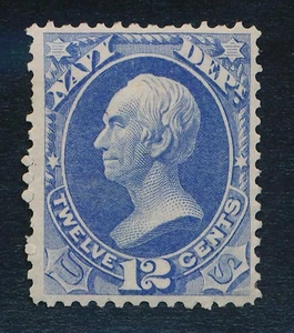 UNITED STATES (US) O41 MINT VF HINGED, 12c ULTRAMARINE, NAVY - Picture 1 of 2