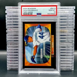 2024 Bowman #BA-14 Julio Rodríguez 55 Bowman Anime PSA 10 - Picture 1 of 2
