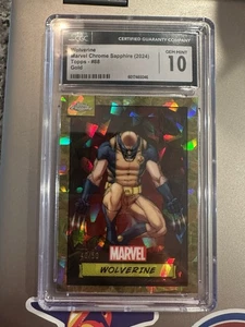 2024 Topps Chrome Sapphire Marvel Wolverine /50 Gold CGC 9!  - Picture 1 of 3