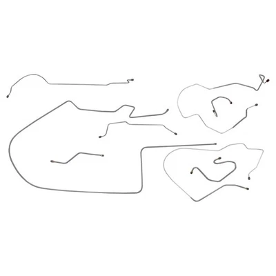 1968-69 Dodge Charger Complete Manual Disc Brake Line Kit Set 8-3/4 Axle OE - Image 1 of 4