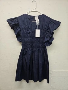 Neu mit Etikett Misa Radha Minikleid mit Rüschen. Größe S. Kittel. Dehnbar. - Bild 1 von 8