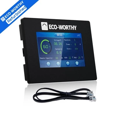 ECO-WORTHY 48V Battery Compatible Plug&Play Magnetic Mount Real-time Monitor - Image 1 of 4