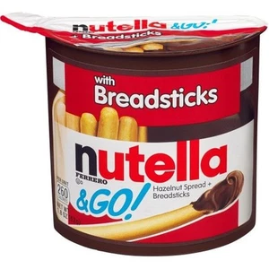 Nutella & Go Chocolate Hazelnut Spread with Breadsticks, 1.8 Oz (Pack of 24) - Picture 1 of 4