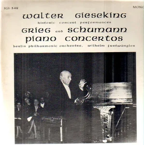 LP Grieg / Schumann (Gieseking) Piano Concertos NEAR MINT I Grandi Interpreti - Zdjęcie 1 z 1