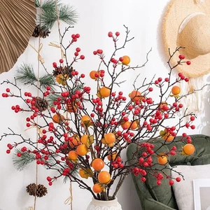 Plastic Simulation Persimmon Fruit Wedding Party Decor - Picture 1 of 12