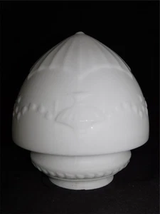 ANTIQUE SATIN GLASS LIGHT SHADE URNS AND GARLANDS #1 - Picture 1 of 6