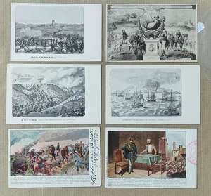 RISORGIMENTO-LOTTO 6 CARTOLINE-D2-199 - Picture 1 of 1