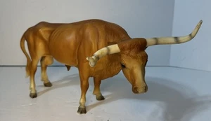 Vintage Breyer Modelo #75 TEXAS LONGHORN BULL Tostado/Marrón Claro - Imagen 1 de 8