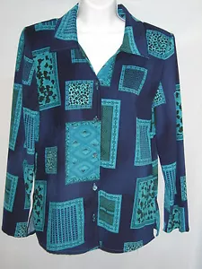Caribou New York Langarmshirt mit Knopfleiste Größe Small #CL118 - Bild 1 von 4