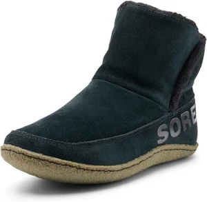 Sorel Nakiska Bootie Womens Ladies Black Pull On Ankle Boot Slippers Size 10 - Picture 1 of 1