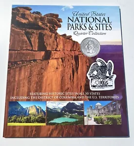 National Parks & Sites Quarter Collector Folder 56 Slots Coin Album - Picture 1 of 8