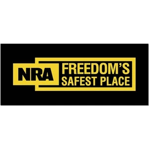 NRA Bumper Sticker FREEDOM'S SAFEST PLACE window decal 2nd Amendment Political - Bild 1 von 1