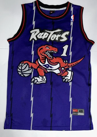 Nike Toronto Raptors Tracy McGrady NBA Swingman Jersey Size Medium 48 Purple Cover