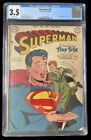 Superman #58 CGC 3.5 Off-White Pages 1949 DC Comics Rarity Tiny Trix