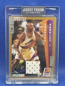 2021 Charles Barkley Jersey Fusion Game Used Swatch AA3367 - Imagen 1 de 2